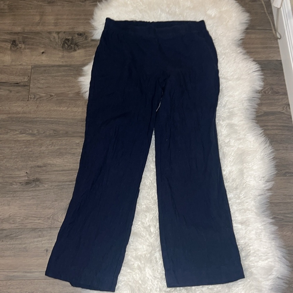 Lilly Pulitzer Navy Linen Pants size medium